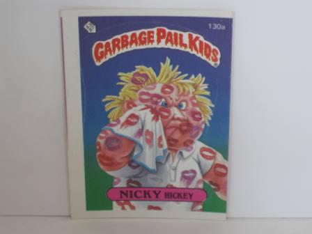 130a NICKY Hickey 1986 Topps Garbage Pail Kids Card